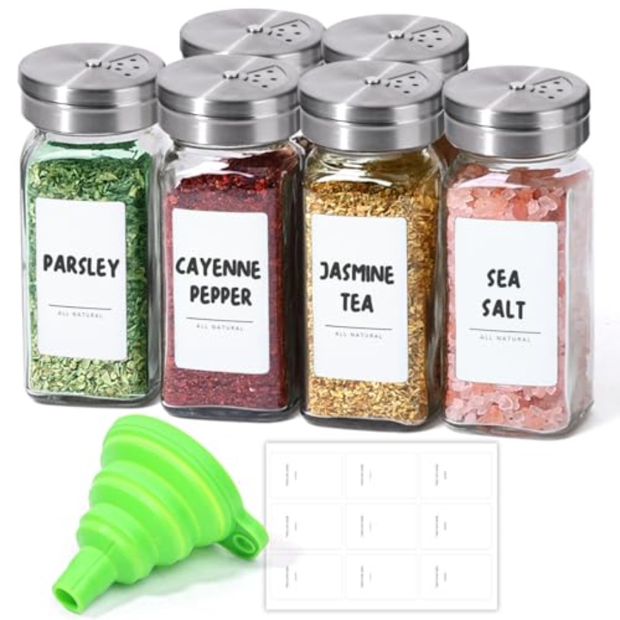 Spice Jars with Shaker lids Ad - đánh giá và giá Spice Jar Labels
