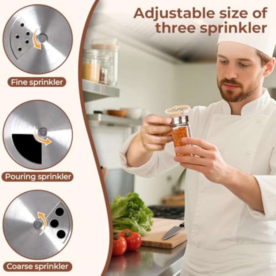 Spice Jars with Shaker lids Ad - đánh giá và giá Spice Jar Labels
