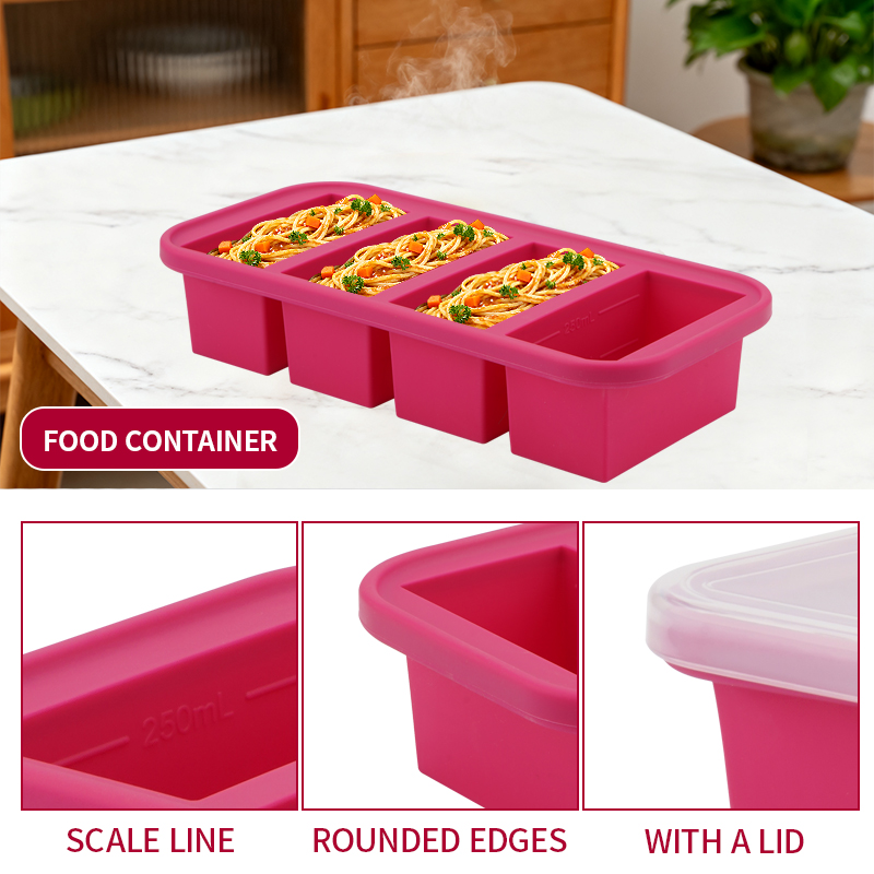 2 Or 3-Piece Silicone Freezer  - đánh giá và giá Meal Prep Kits