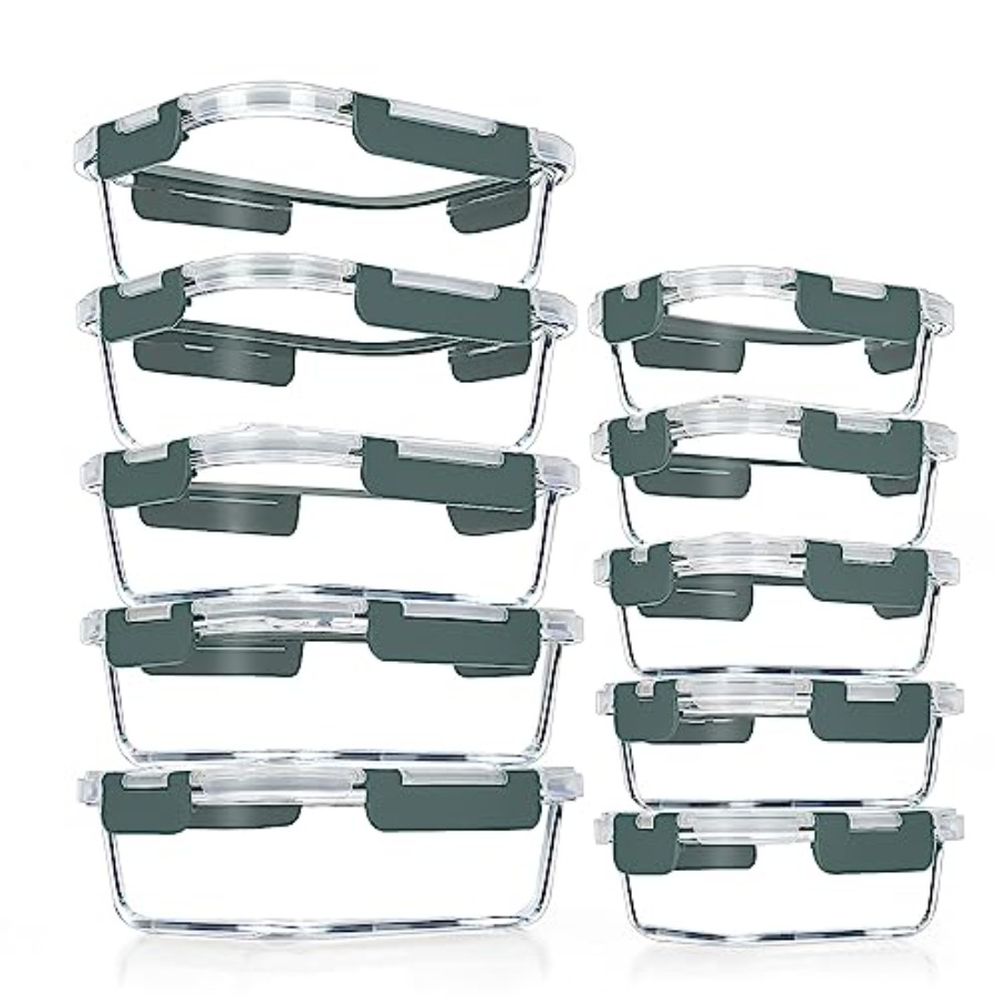 10 Pack Glass Meal Prep Contai - đánh giá và giá Meal Prep Kits