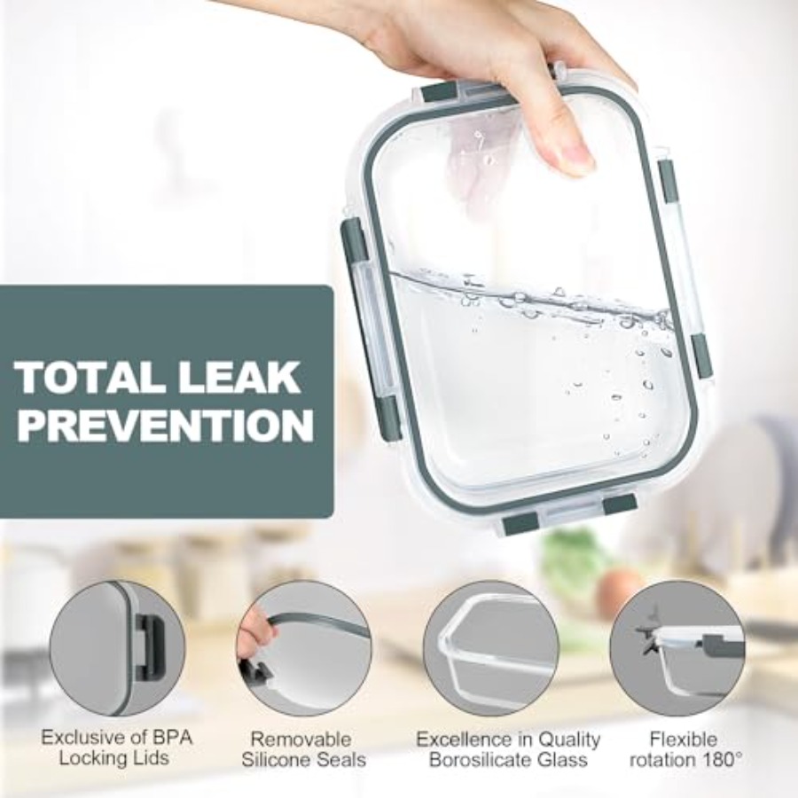 10 Pack Glass Meal Prep Contai - đánh giá và giá Meal Prep Kits