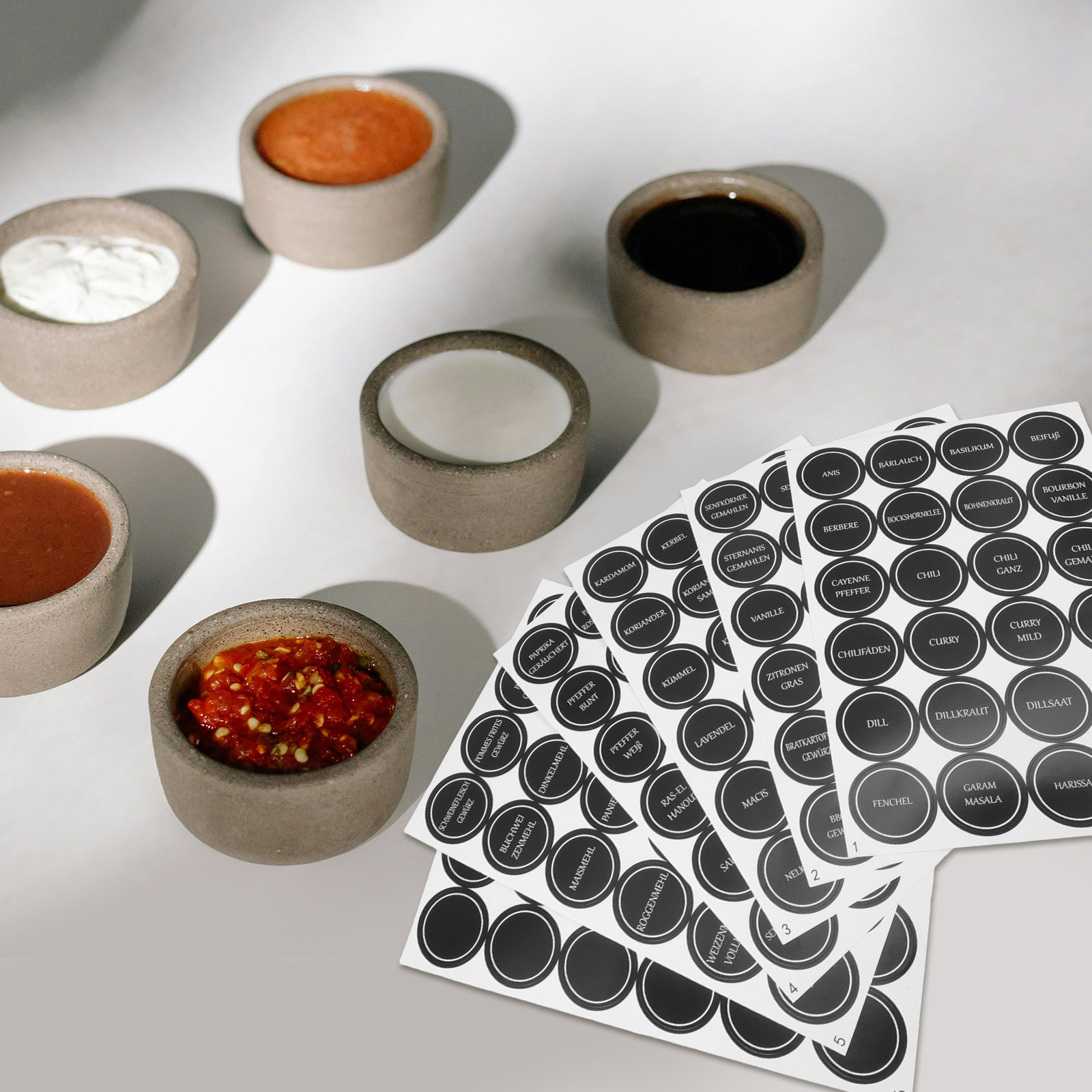 6 Sheets Round Spice Jar Label - đánh giá và giá Spice Jar Labels