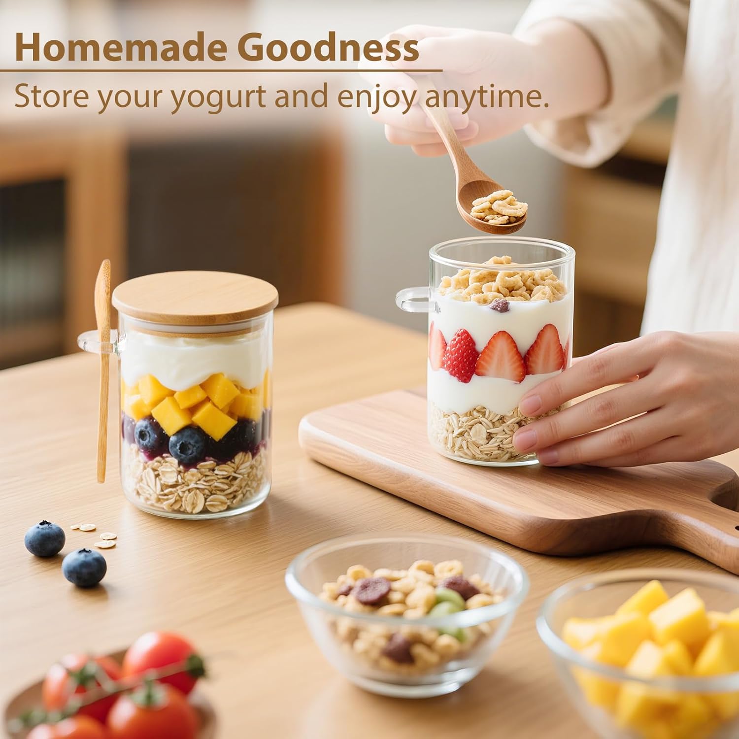6 Pack Overnight Oats Containe - đánh giá và giá Meal Prep Jar