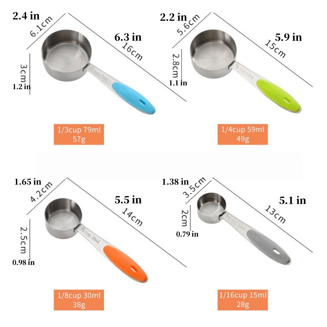 Stainless Steel Measuring Cups - đánh giá và giá Meal Prep Kits