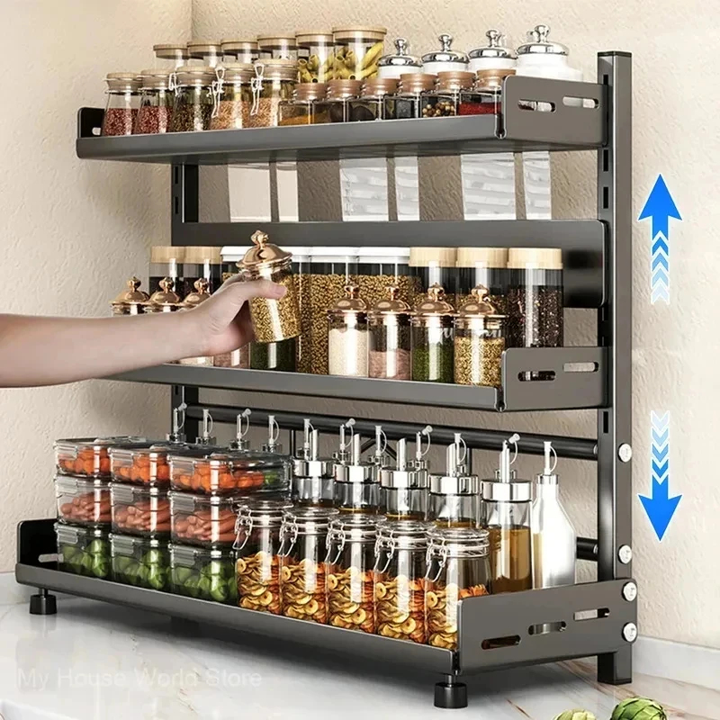 Adjustable Metal 3 Tier Spice  - đánh giá và giá Spice Jar Labels
