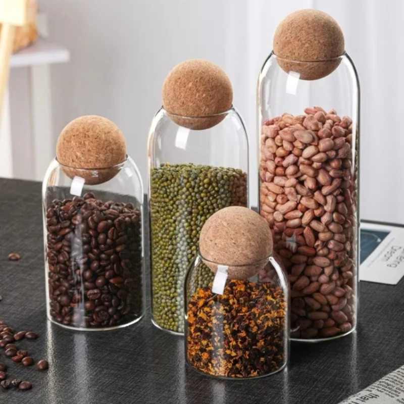 Glass Storage Jars with Ball C - đánh giá và giá Spice Jar Labels
