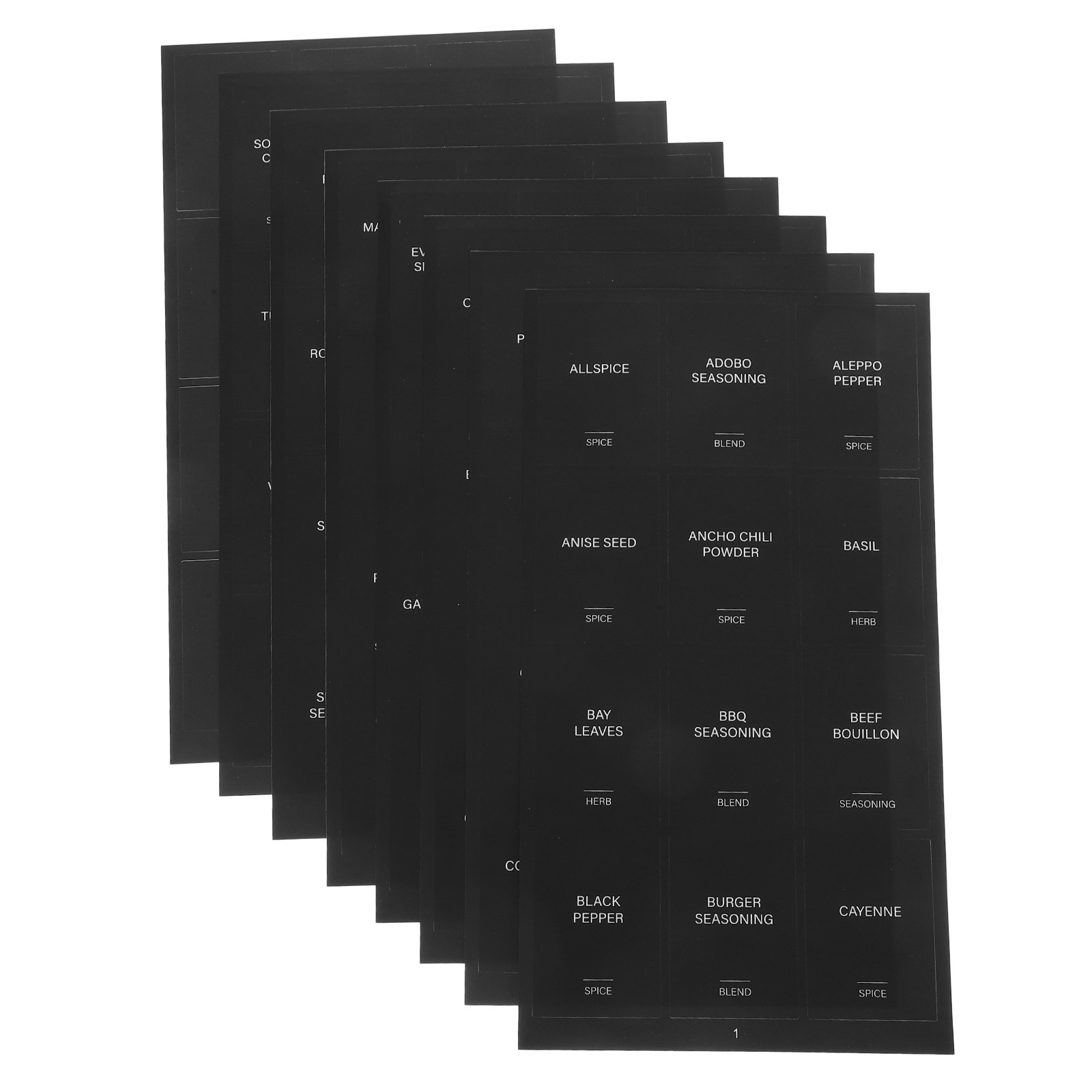 32Pcs Waterproof Self-Adhesive - đánh giá và giá Spice Jar Labels