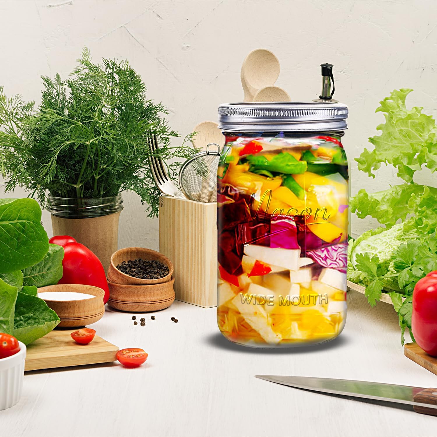 Jars 32 oz,12 Pack Quart Wide  - đánh giá và giá Meal Prep Jar