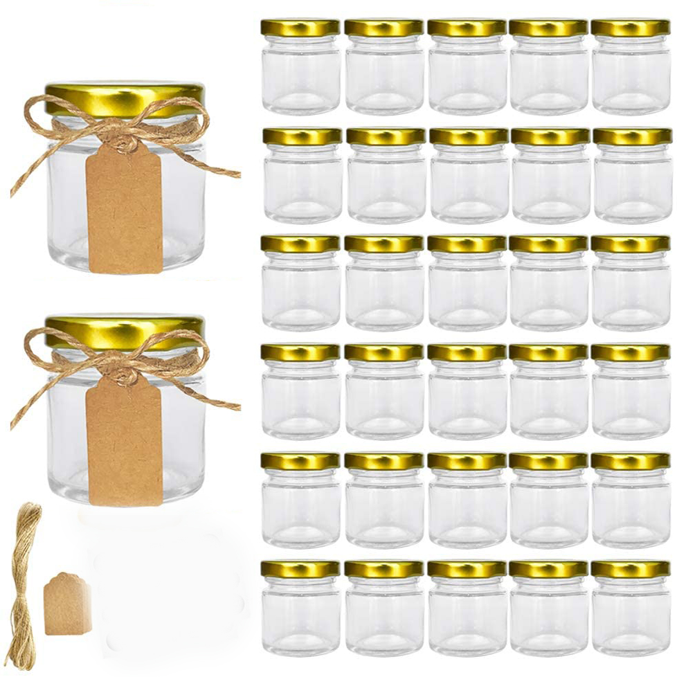 Glass Jars with Gold Lids, Min - đánh giá và giá Spice Jar Labels