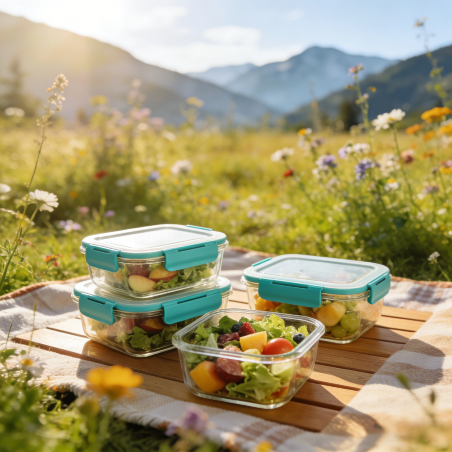 12 Pieces Glass Food Storage C - đánh giá và giá Meal Prep Kits