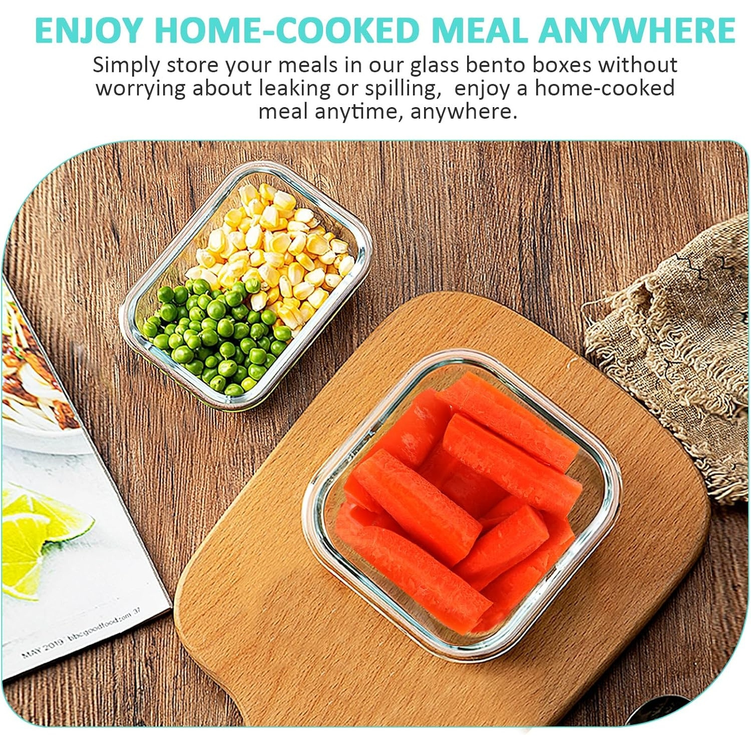 12 Pieces Glass Food Storage C - đánh giá và giá Meal Prep Kits