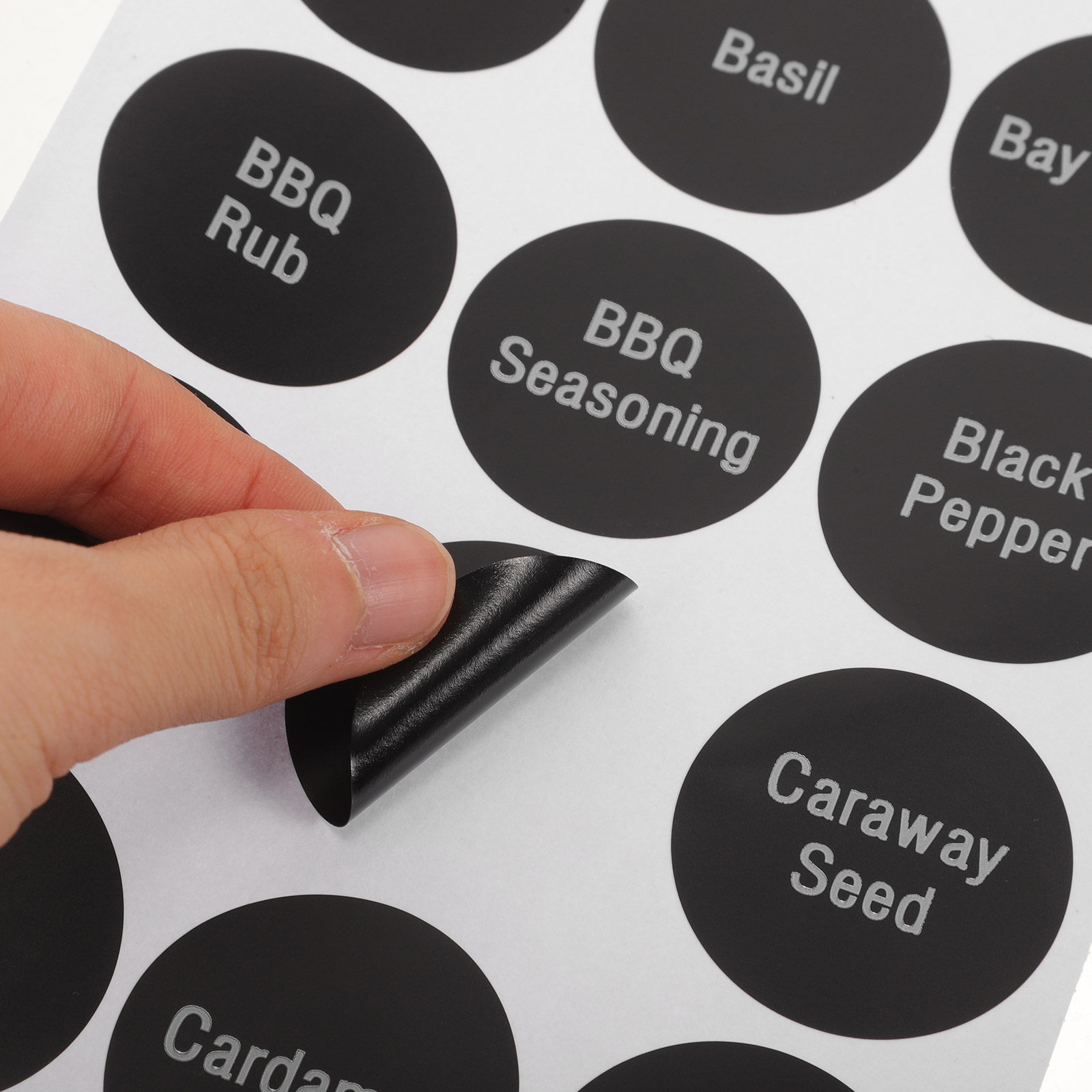 8 Sheets Round Preprinted Spic - đánh giá và giá Spice Jar Labels