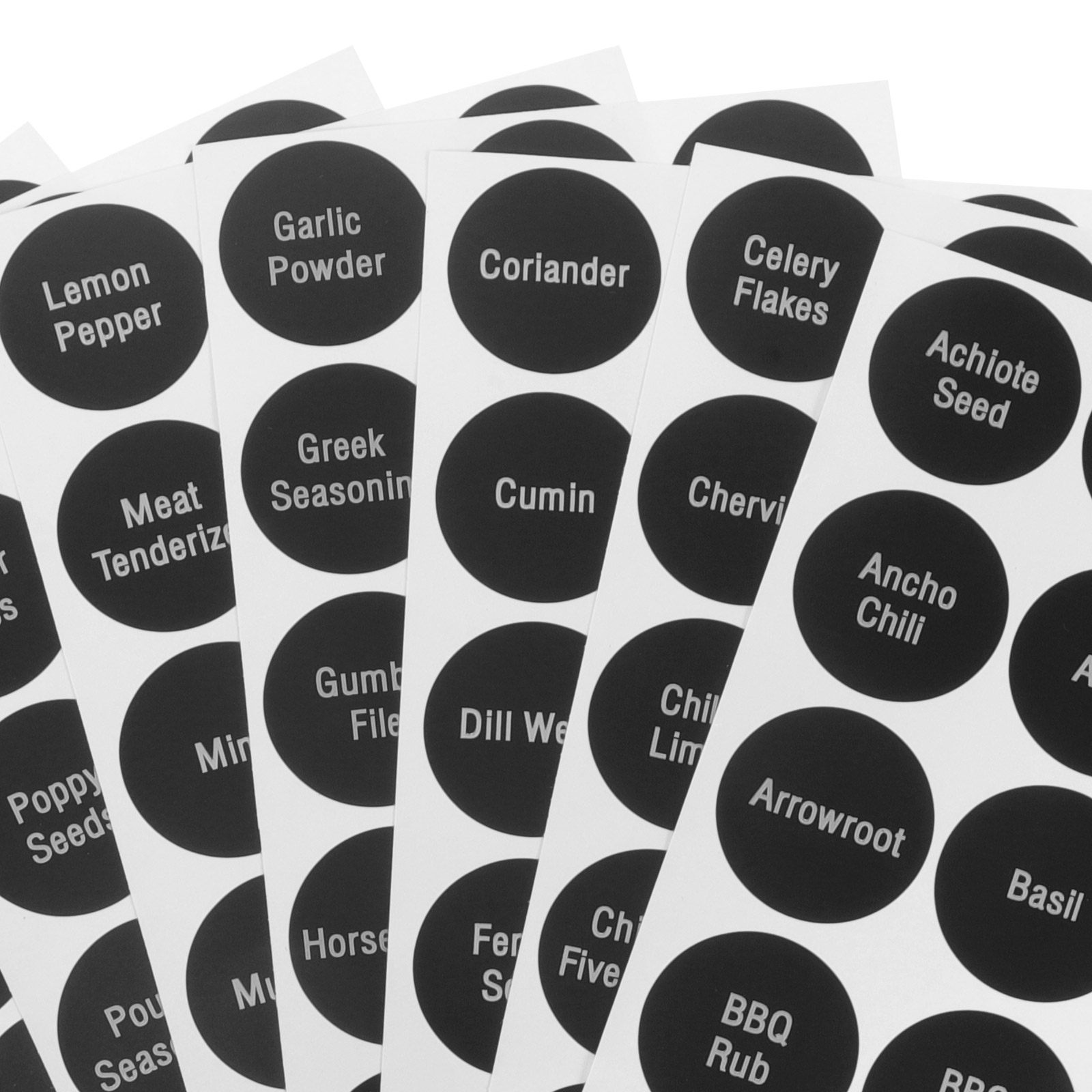 8 Sheets Round Preprinted Spic - đánh giá và giá Spice Jar Labels