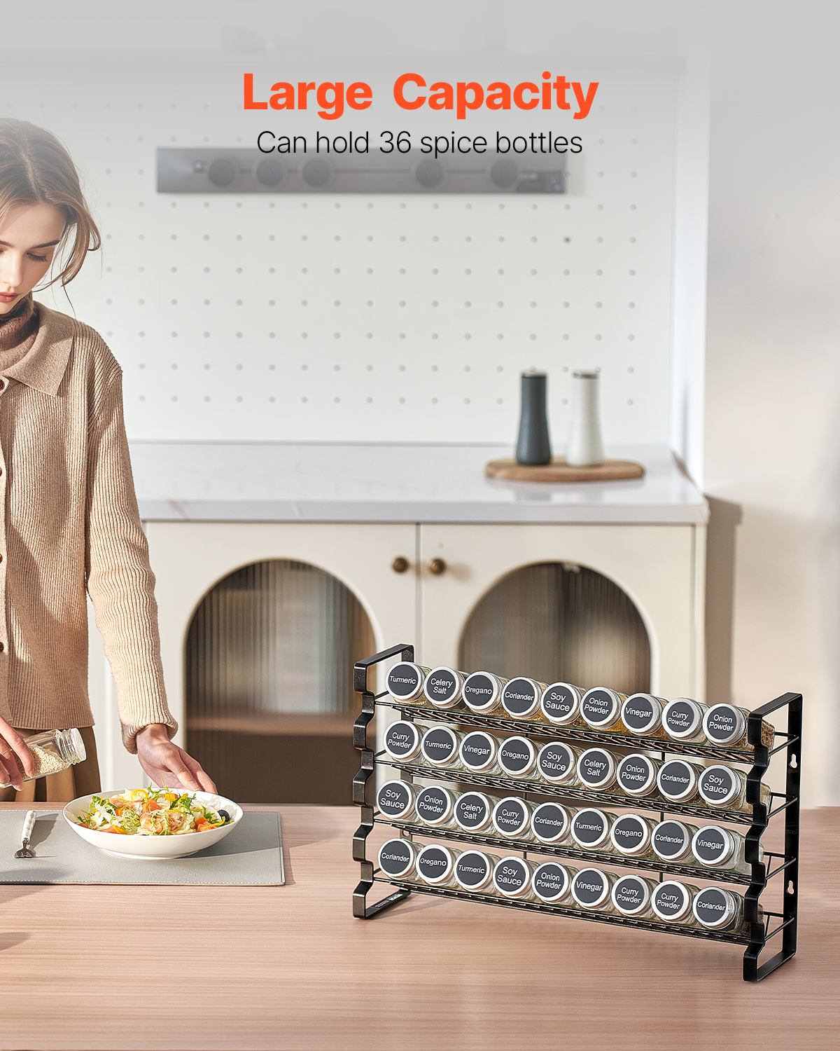 SucceBuy Spice Rack Organizer  - đánh giá và giá Spice Jar Labels