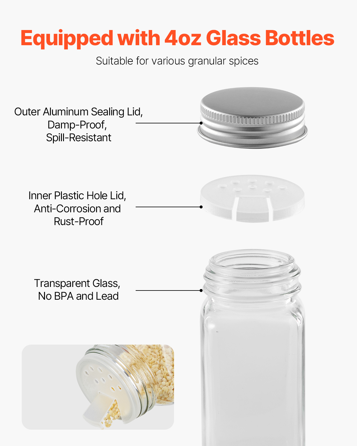 SucceBuy Spice Rack Organizer  - đánh giá và giá Spice Jar Labels