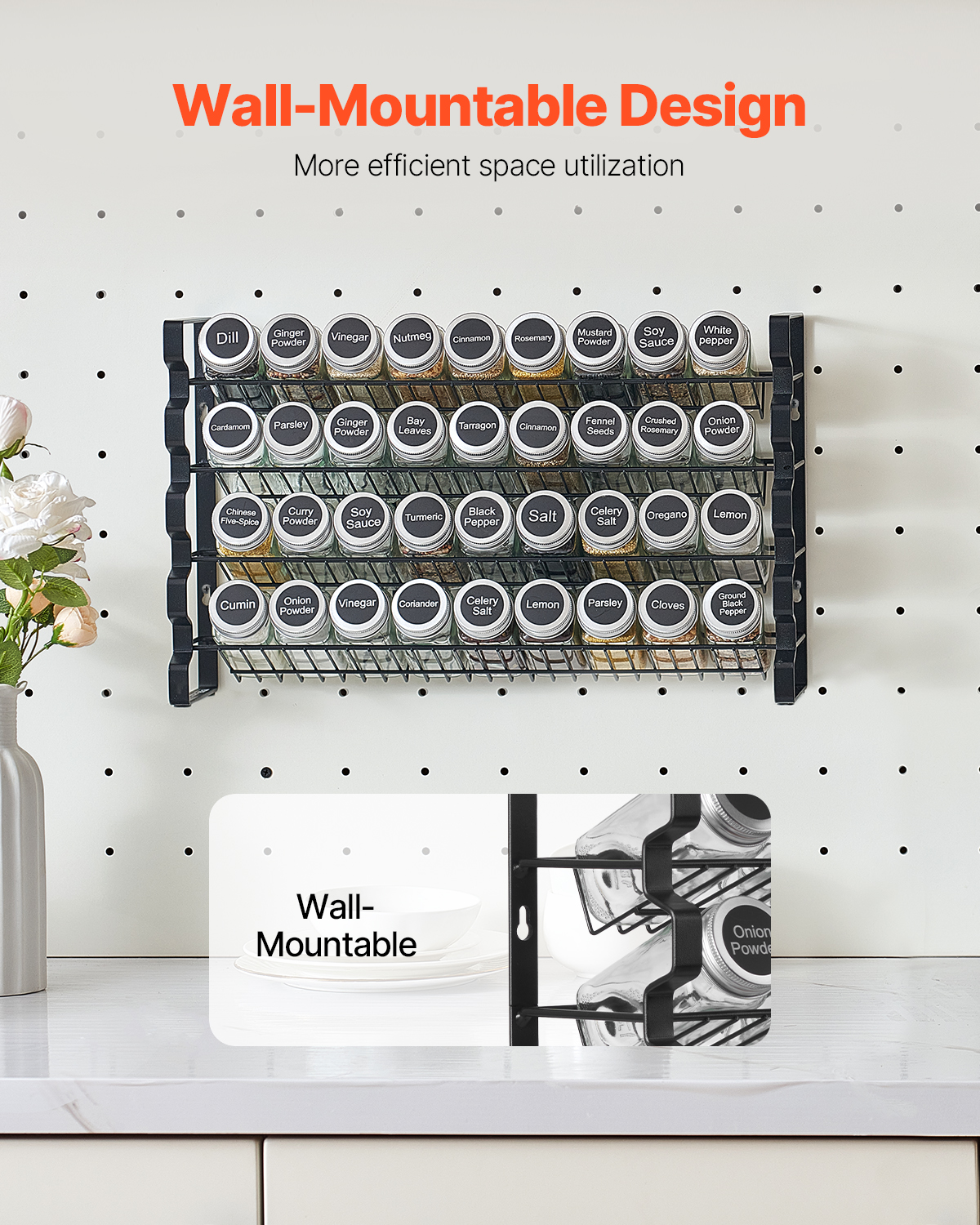 SucceBuy Spice Rack Organizer  - đánh giá và giá Spice Jar Labels