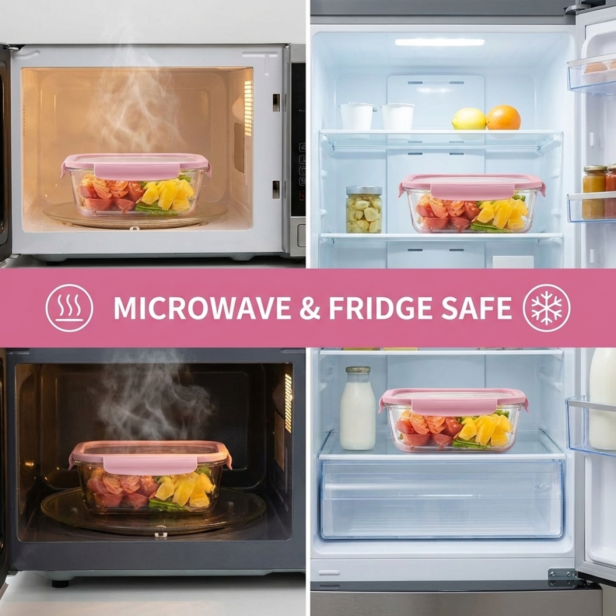 High Borosilicate Glass Food S - đánh giá và giá Meal Prep Microwave