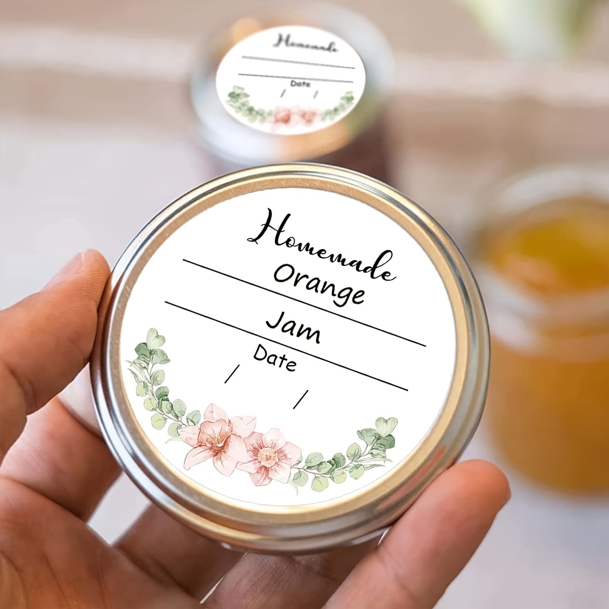 1 roll Watercolor Floral Canni - đánh giá và giá Spice Jar Labels