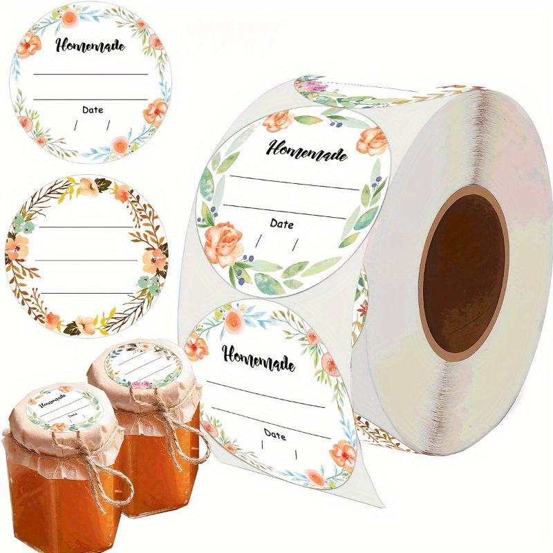 1 roll Watercolor Floral Canni - đánh giá và giá Spice Jar Labels