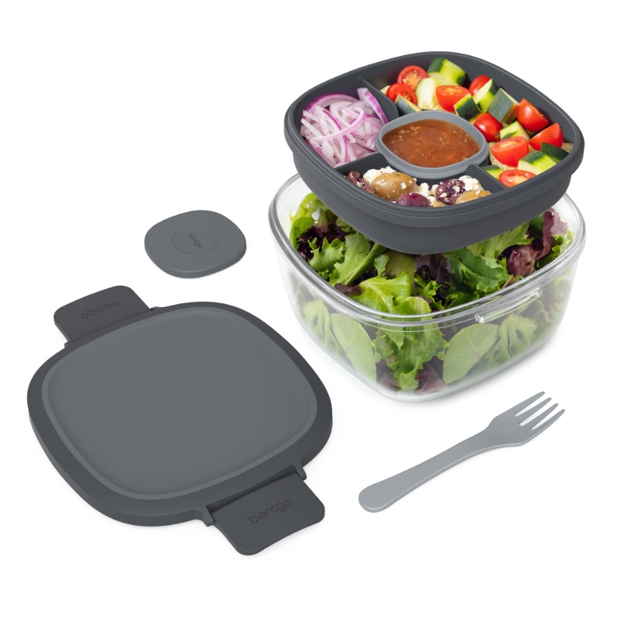 Versatile 5-Compartment Salad  - đánh giá và giá Meal Prep Healthy Lunch