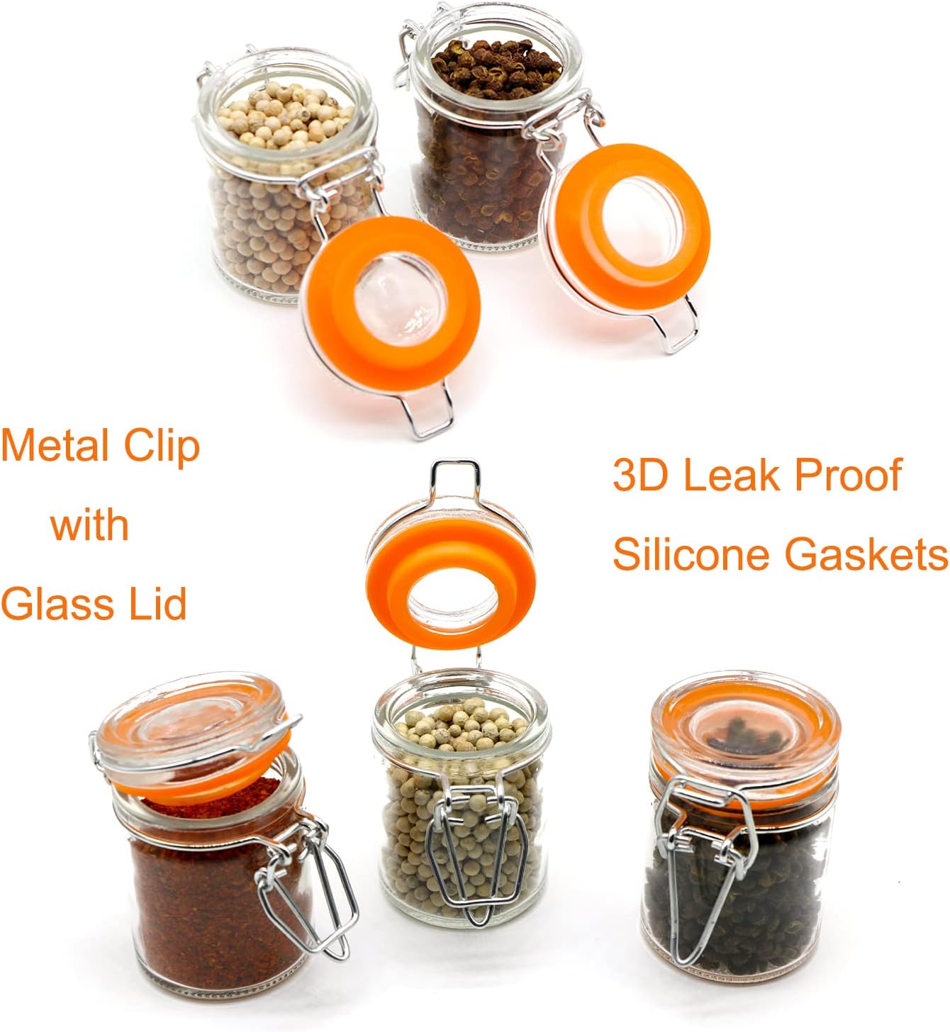 1.7 oz Mini Glass Spice Jars w - đánh giá và giá Spice Jar Labels
